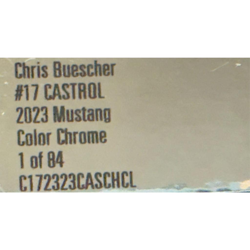 Chris Buescher #17 Castrol 2023 Mustang Color Chrome 1:24 1/84 DIN 65