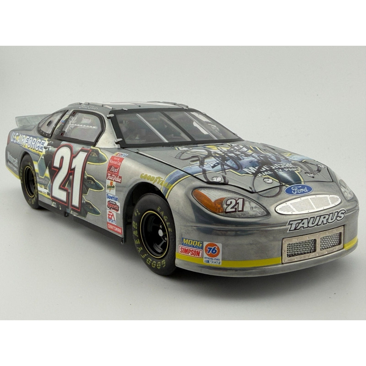 Elliott Sadler #21 Air Force 2001 Taurus Owners Steel Auto 1 of 258 DIN 198