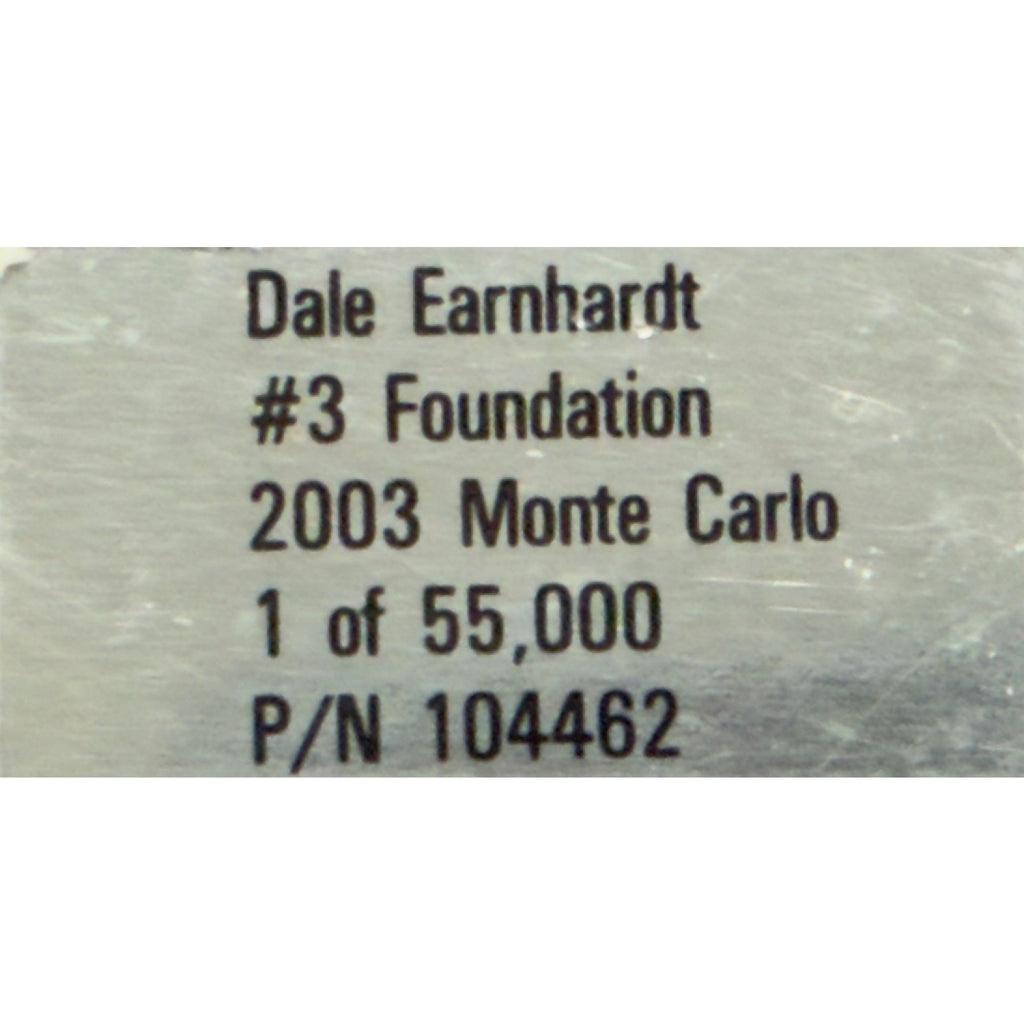 Dale Earnhardt #3 Foundation 2003 Monte Carlo Brookfield 2 Car Set 1:24