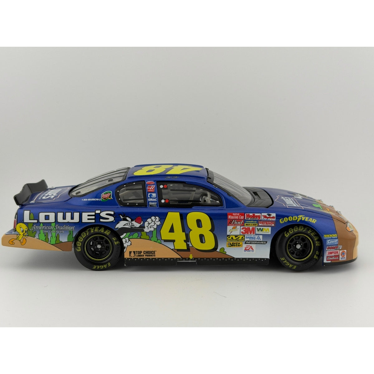 Jimmie Johnson #48 Lowe's Looney Tunes Rematch 2002 Monte Carlo 1/25212 1:24