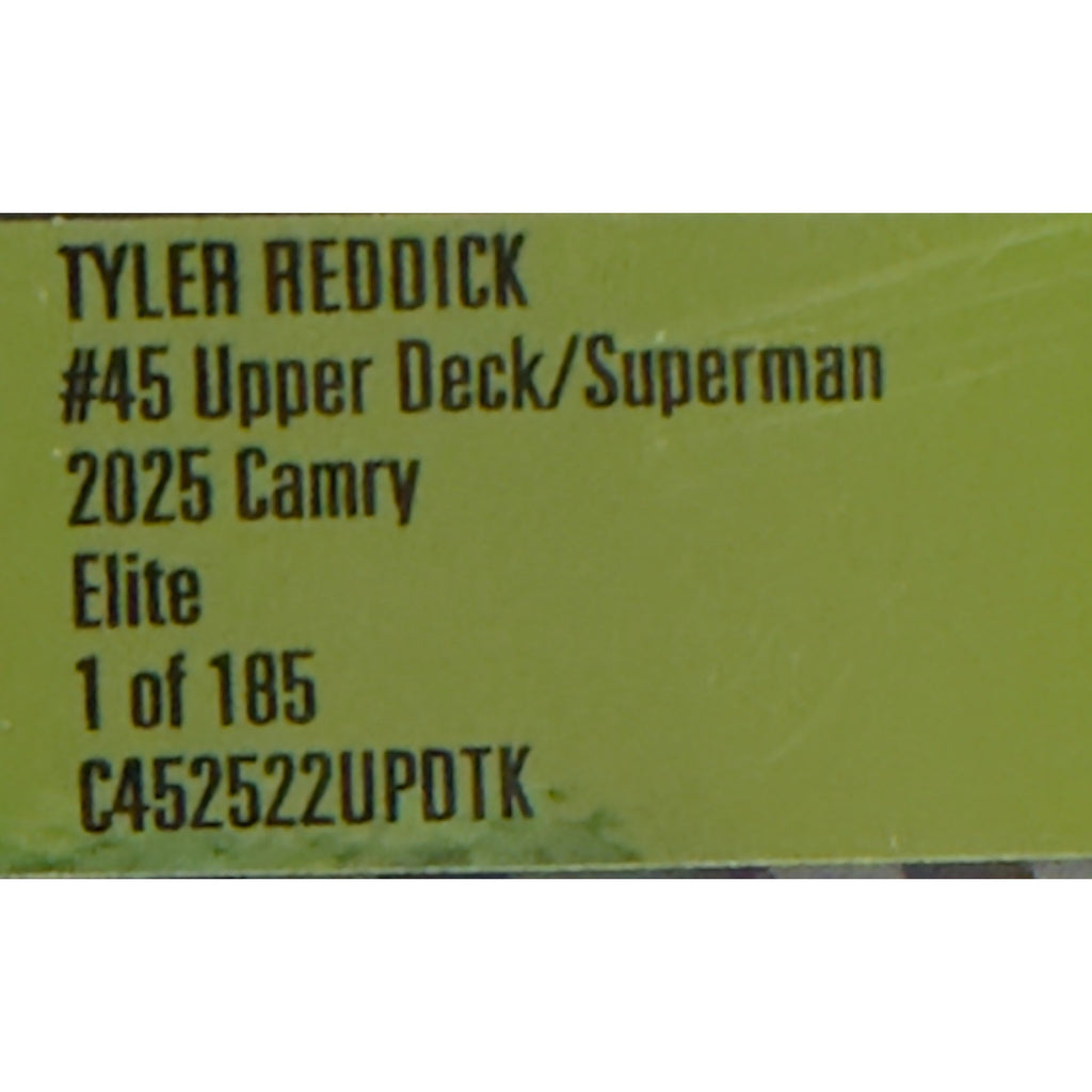 Tyler Reddick #45 Upper Deck Superman 2025 Camry Elite 1/185 DIN 81