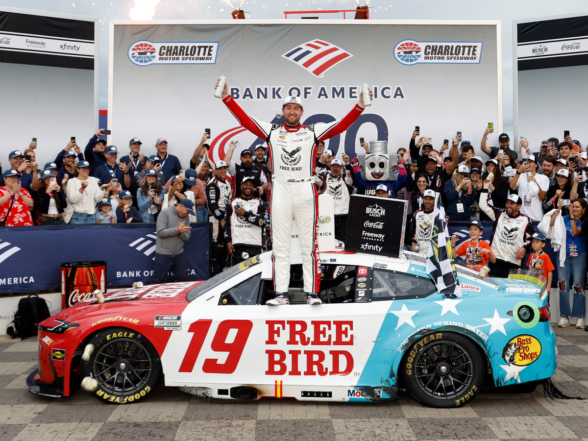 Chase Briscoe No. 19 Free Bird Patriotic Charlotte Raced Win 2026 Toyota 1:24 ELITE official artwork