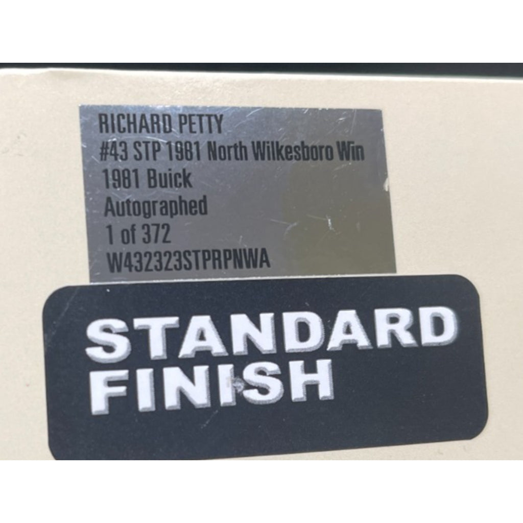 Richard Petty #43 STP 1981 North Wilkesboro Win 1981 Buick Autographed 1 of 372