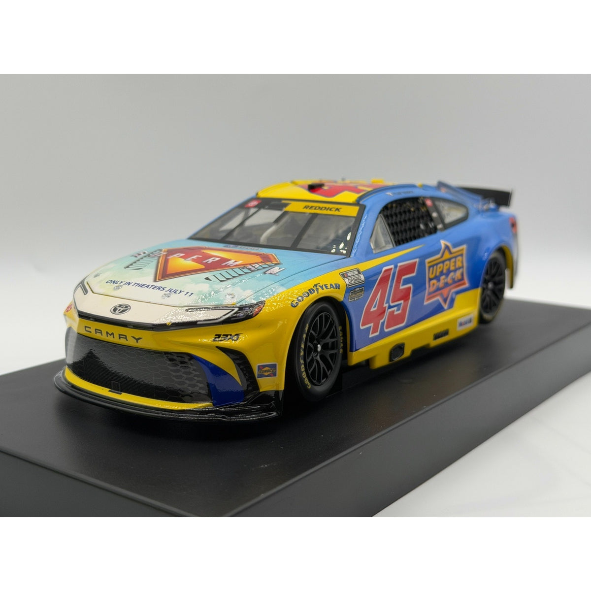 Tyler Reddick #45 Upper Deck Superman 2025 Camry Elite 1/185 DIN 81