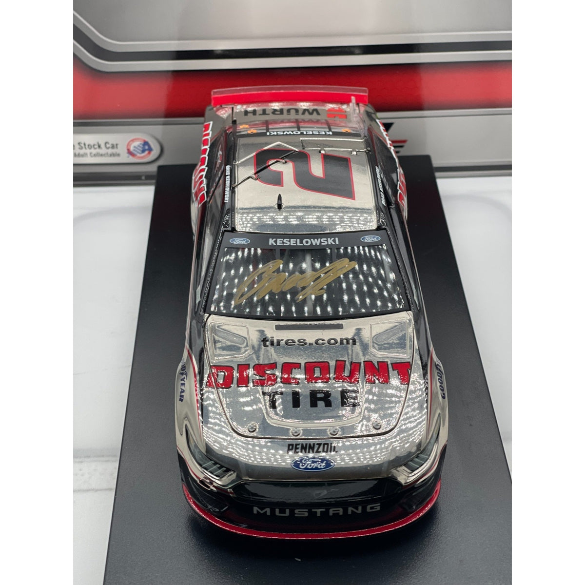 Brad Keselowski #2 Discount Tire 2021 Mustang Auto Color Chrome 1/24 1 of 72