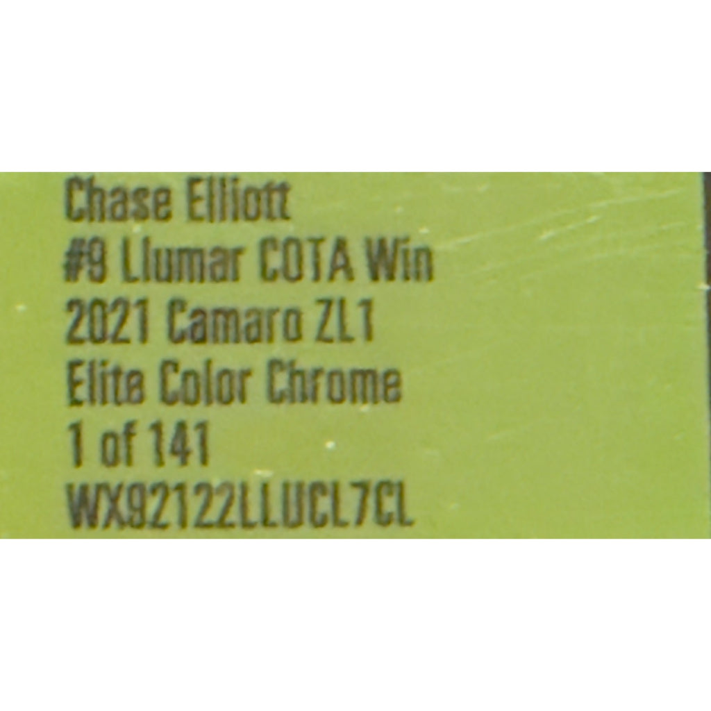 Chase Elliott #9 Llumar COTA Win 2021 Camaro ZL1 Elite Color Chrome 1/141 DIN 39