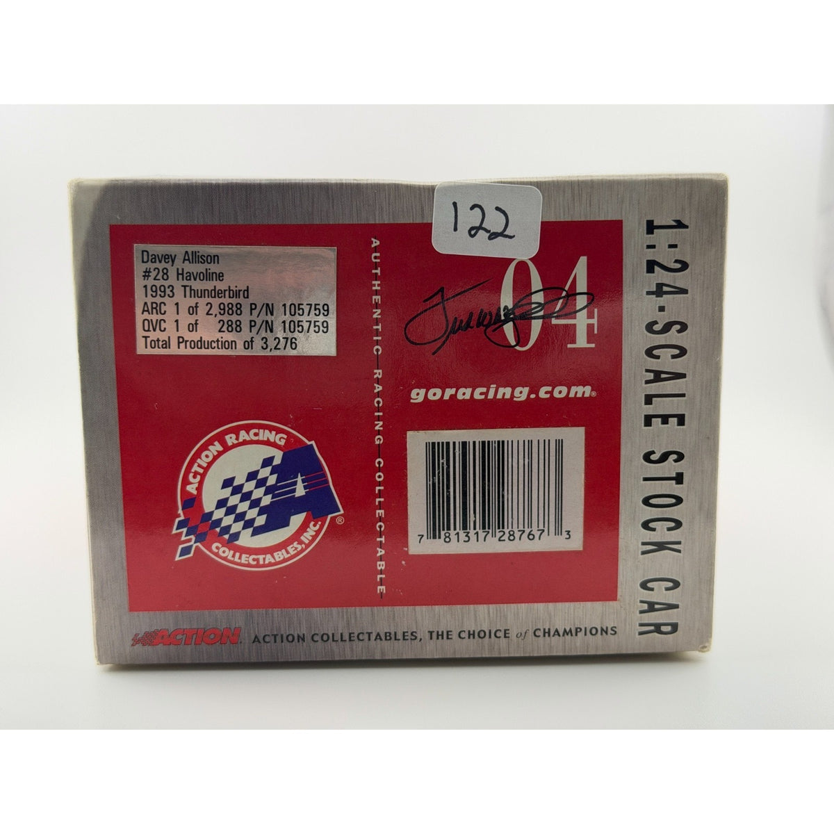 Davey Allison #28 Havoline 1993 Thunderbird Historical Series 1/3276 1:24