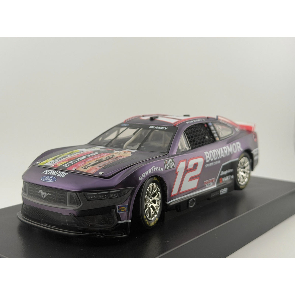 Ryan Blaney #12 BODYARMOR Black 2025 Mustang Color Chrome 1 of 72 DIN 50