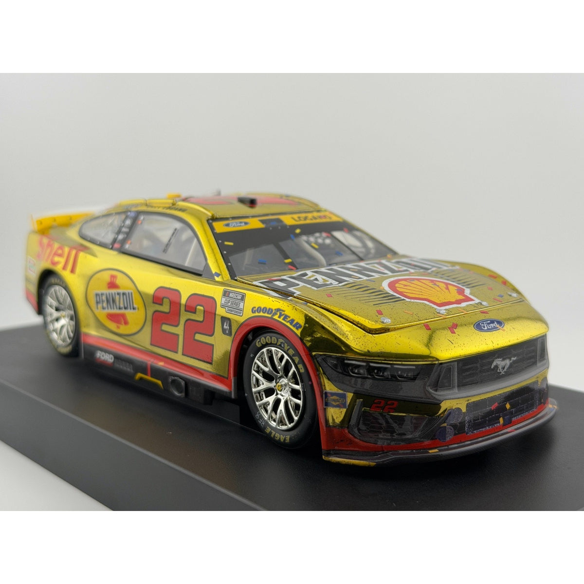 Joey Logano #22 Shell Pennzoil Phoenix Win 2024 Mustang Color Chrome 1/108 #66
