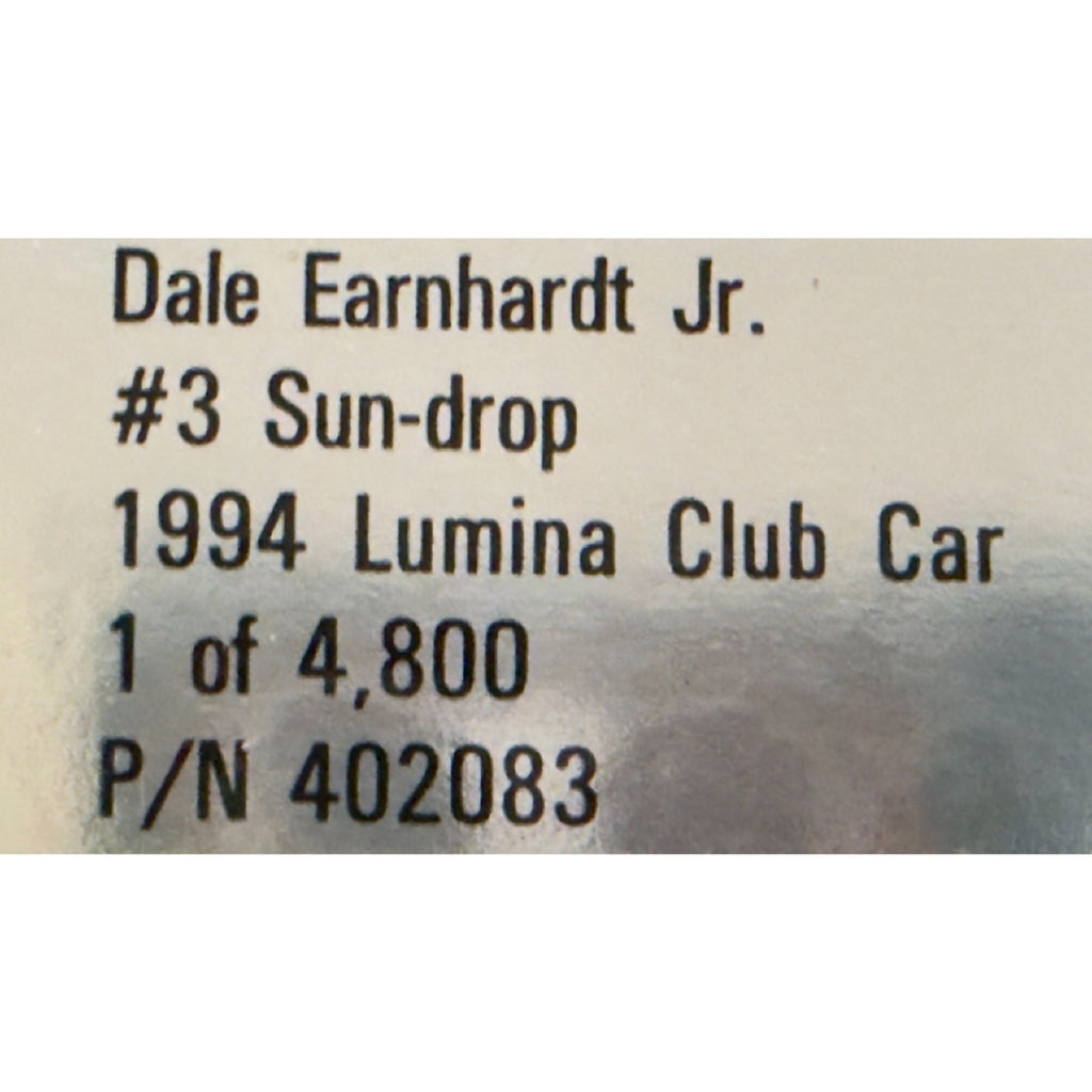 Dale Earnhardt Jr. #3 Sun-Drop 1994 Lumina RCCA Club Car 1:24 1 of 4800 DIN 2644