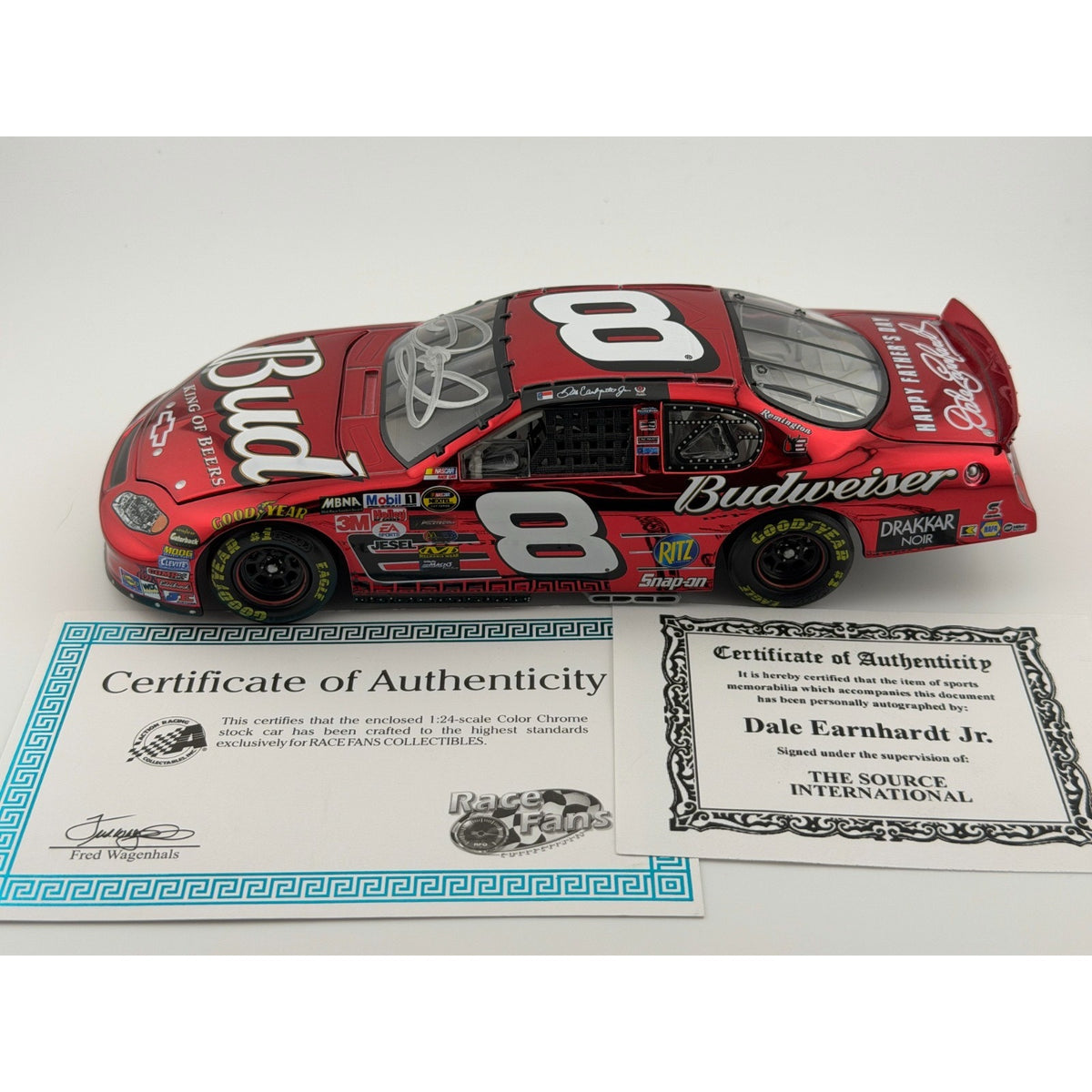Dale Earnhardt Jr. #8 Budweiser Father's Day 2004 Monte Carlo Autographed 1/7500