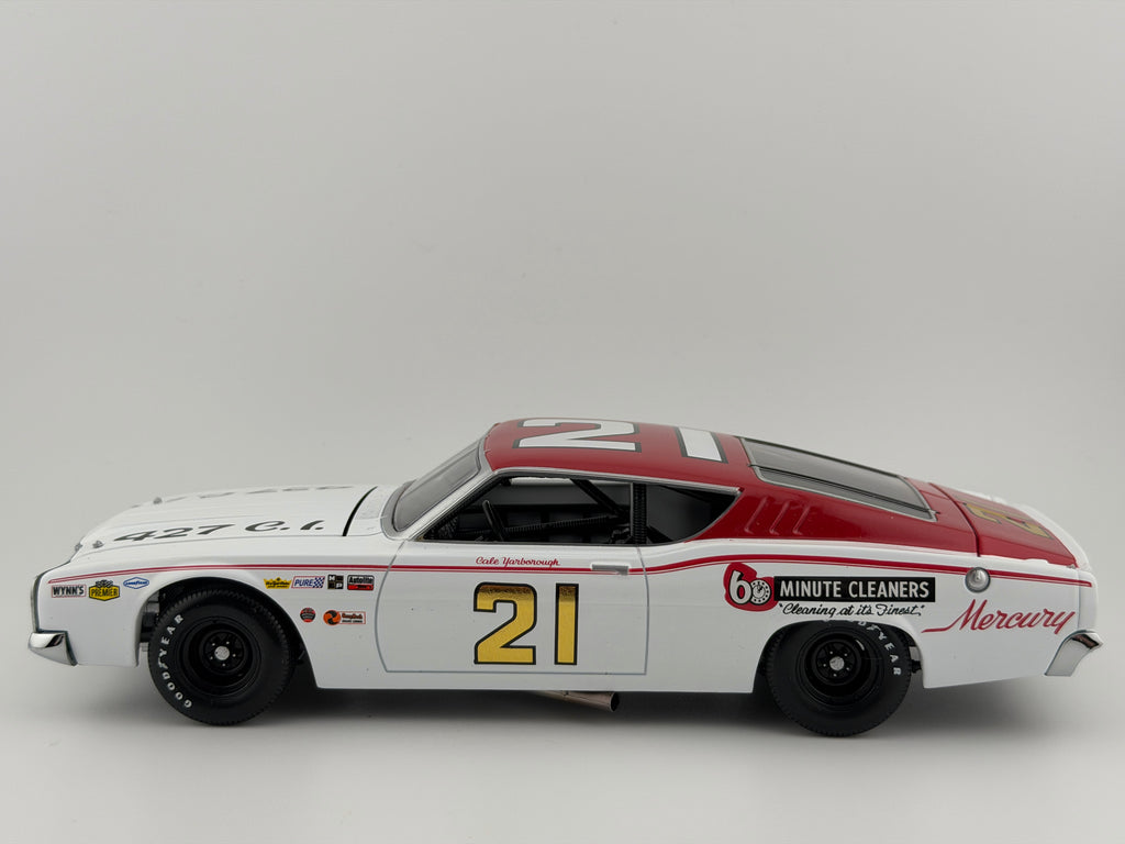 Cale Yarborough #21 60 Minute Cleaners 1968 Mercury Cyclone University of Racing Legends 1:24 - photo 2