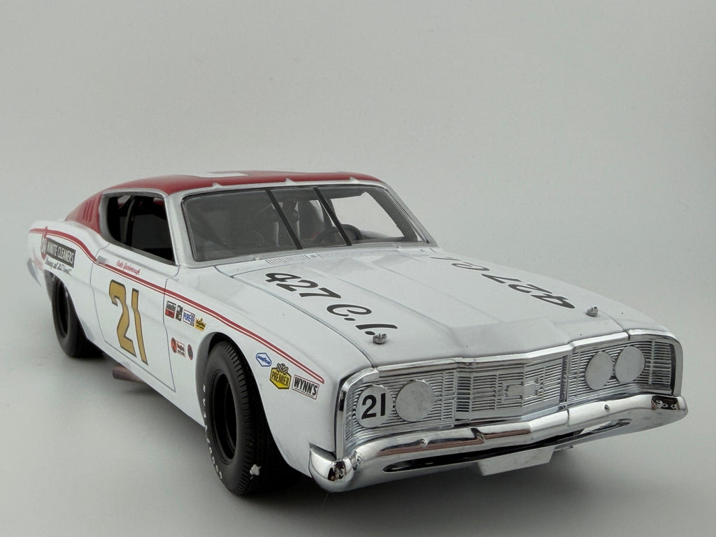 Cale Yarborough #21 60 Minute Cleaners 1968 Mercury Cyclone University of Racing Legends 1:24 - photo 7