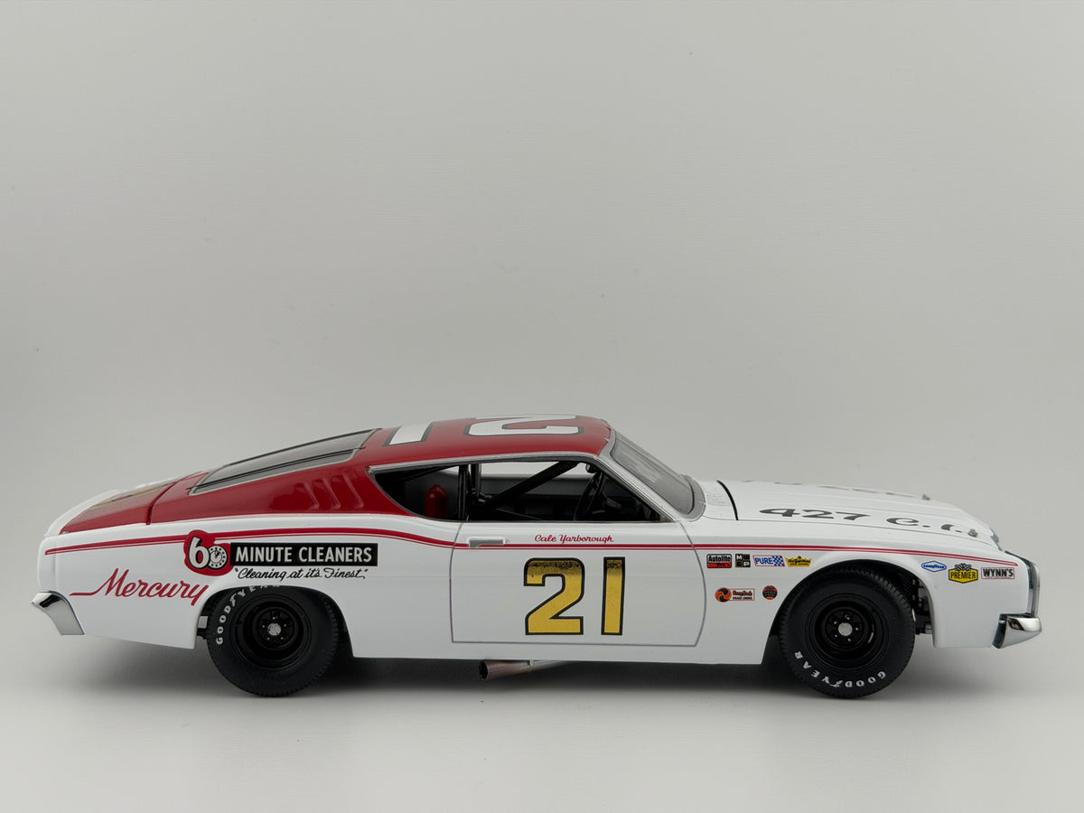 Cale Yarborough #21 60 Minute Cleaners 1968 Mercury Cyclone University of Racing Legends 1:24 - photo 8