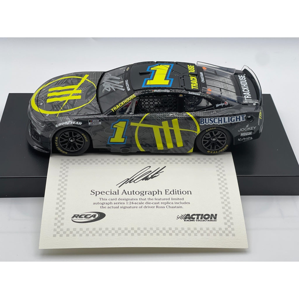 Ross Chastain #1 Trackhouse 2025 Chevrolet Autographed 1:24 1/216 DIN 134