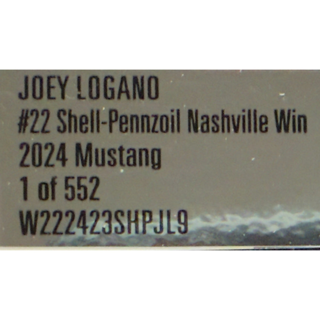 Joey Logano #22 Shell Pennzoil Nashville Win 2024 Mustang 1 of 552 DIN 122