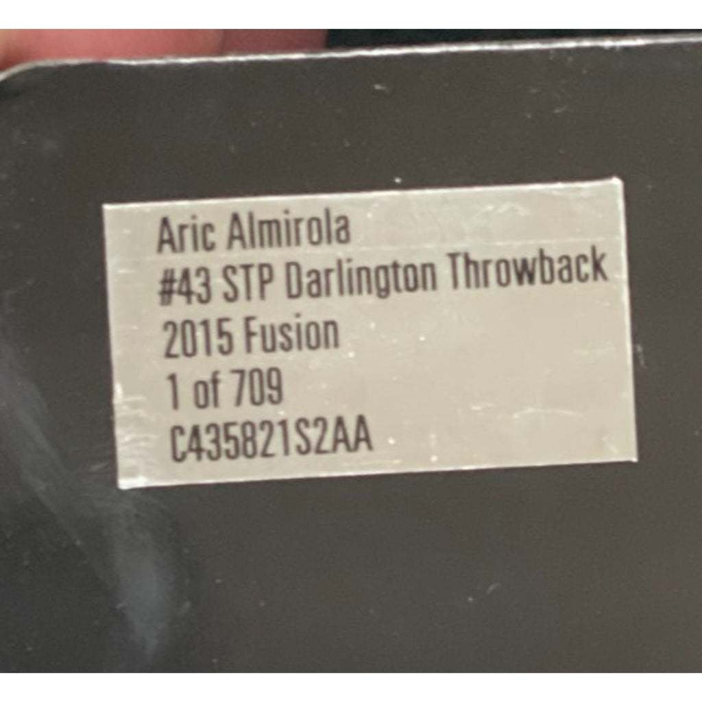 Aric Almirola #43 STP Darlington Throwback 2015 Fusion 1 of 709 Dual Auto