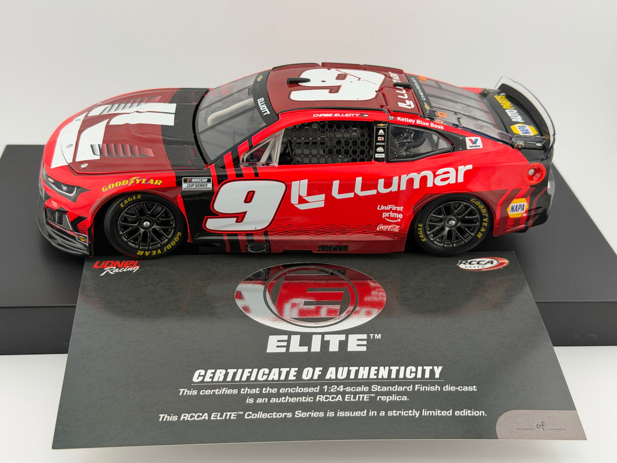 Chase Elliott #9 LLumar 2026 Chevrolet RCCA ELITE 1:24 1 of 181 DIN 136 - photo 1229