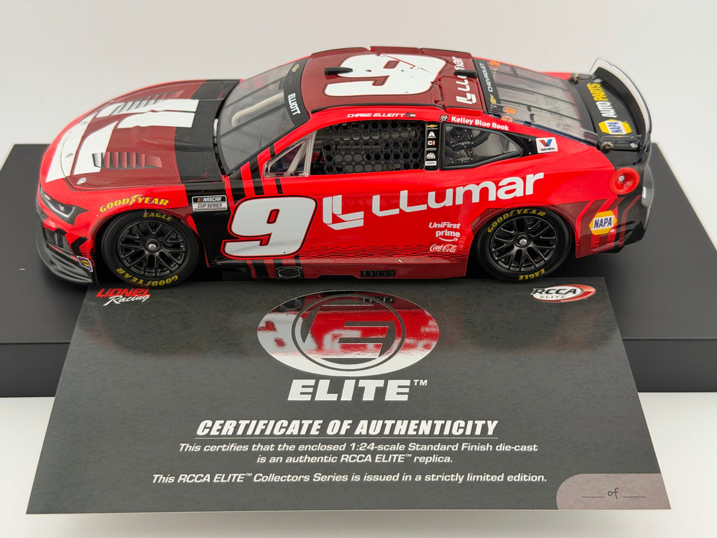 Chase Elliott #9 LLumar 2026 Chevrolet RCCA ELITE 1:24 1 of 181 DIN 133 - photo 4