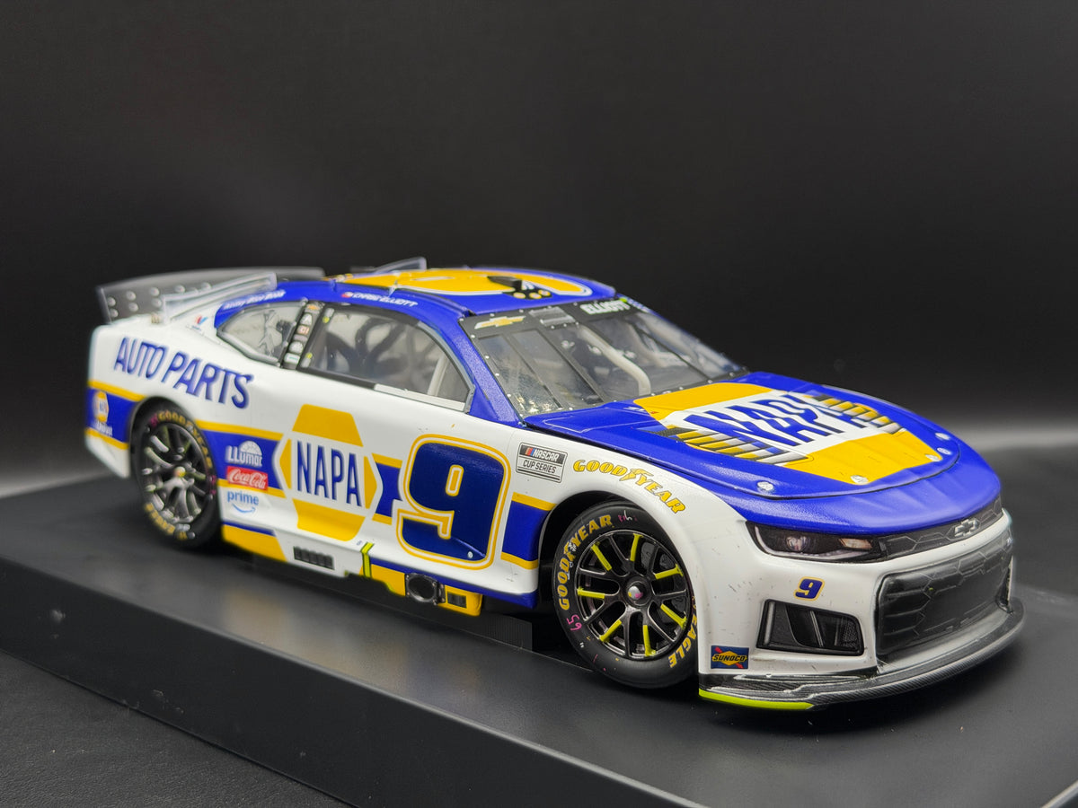 Chase Elliott #9 NAPA 2026 Duel at Daytona Win Lionel ELITE diecast, front passenger-side three-quarter view