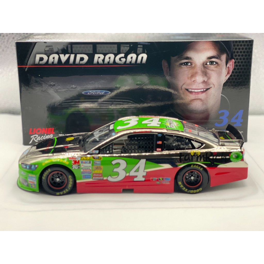 XRARE David Ragan #34 Farm Rich 2014 Fusion Color Chrome Autographed 1 of 48
