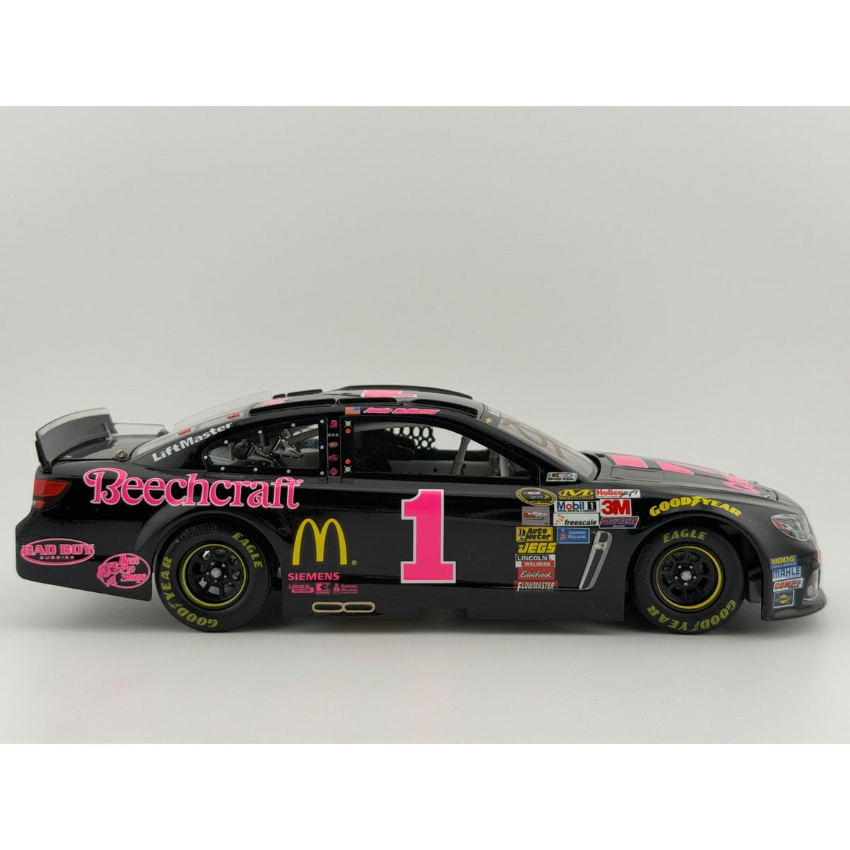 Jamie McMurray #1 Cessna Breast Cancer 2014 Chevy SS Autographed 1/144 DIN 115