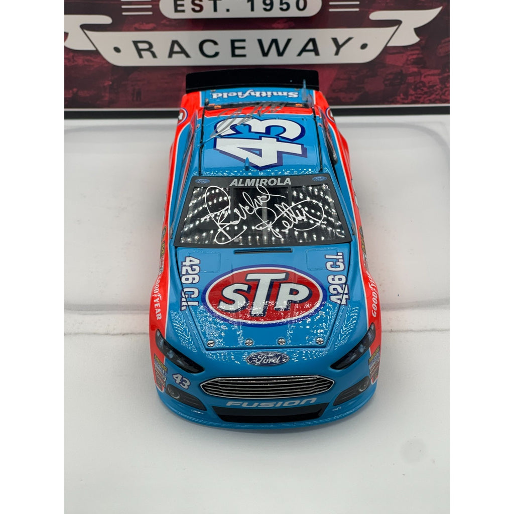 Aric Almirola #43 STP Darlington Throwback 2015 Fusion 1 of 709 Dual Auto