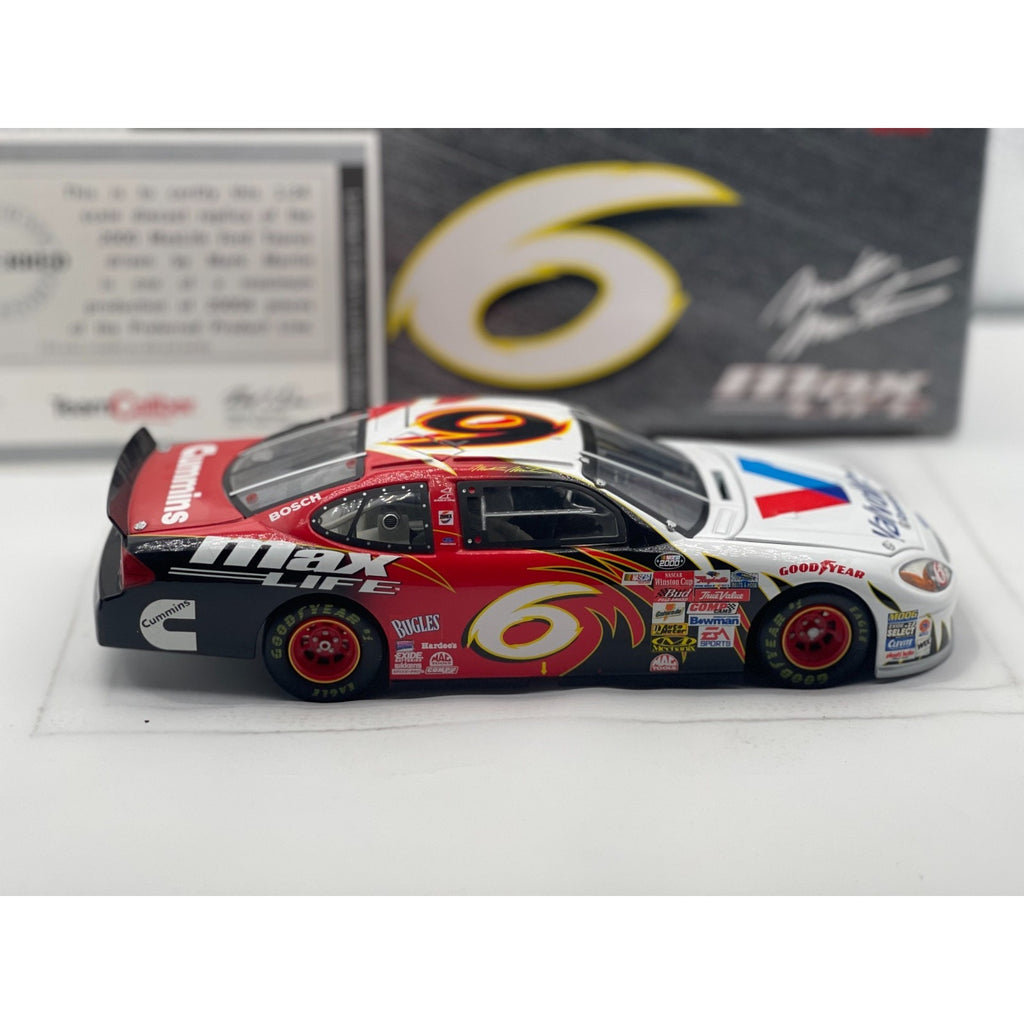 Mark Martin #6 Max Life Team Caliber Preferred 1 of 20004
