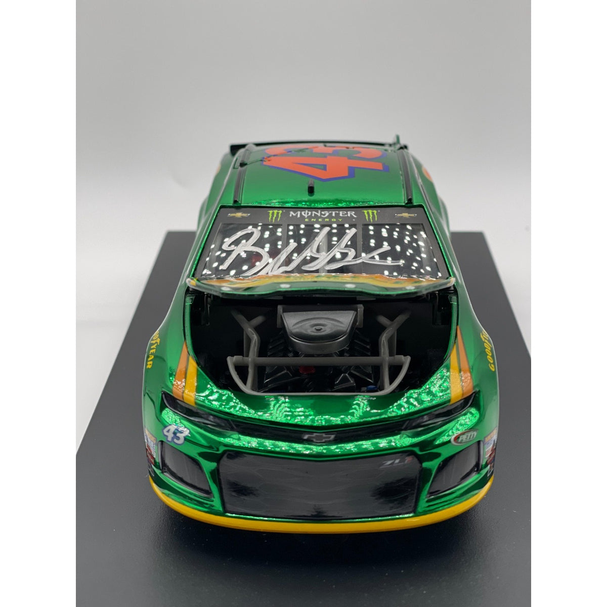 Bubba Wallace Jr #43 Eckrich 2018 Camaro ZL1 ARC Color Chrome Auto 1:24 DIN #5