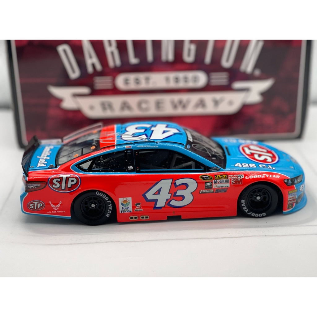 Aric Almirola #43 STP Darlington Throwback 2015 Fusion 1 of 709 Dual Auto
