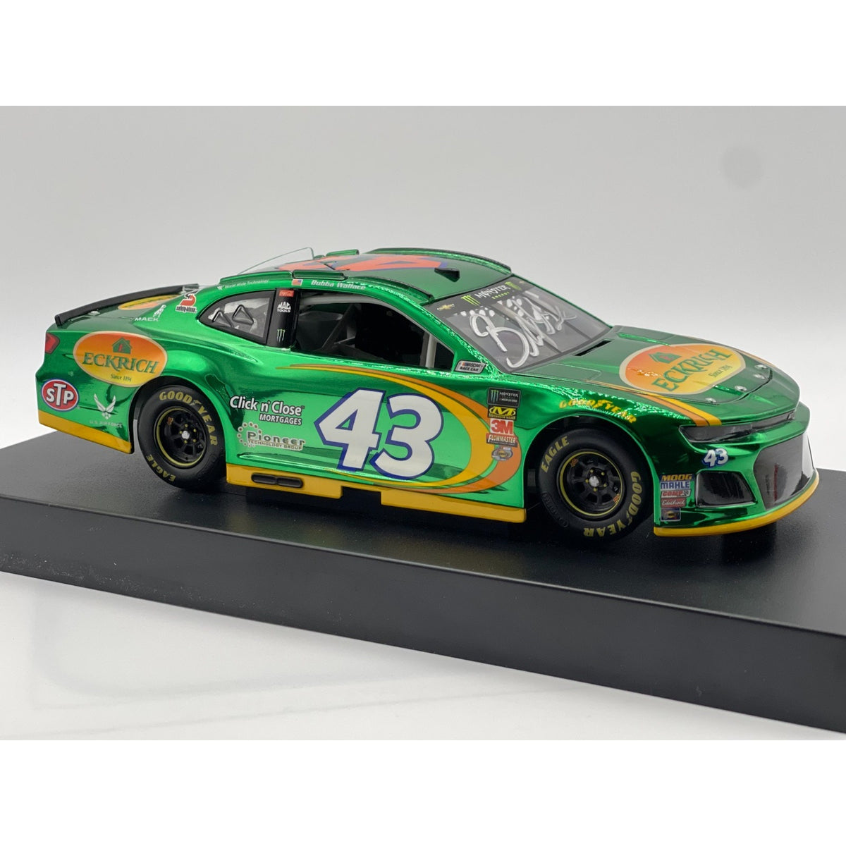 Bubba Wallace Jr #43 Eckrich 2018 Camaro ZL1 ARC Color Chrome Auto 1:24 DIN #5