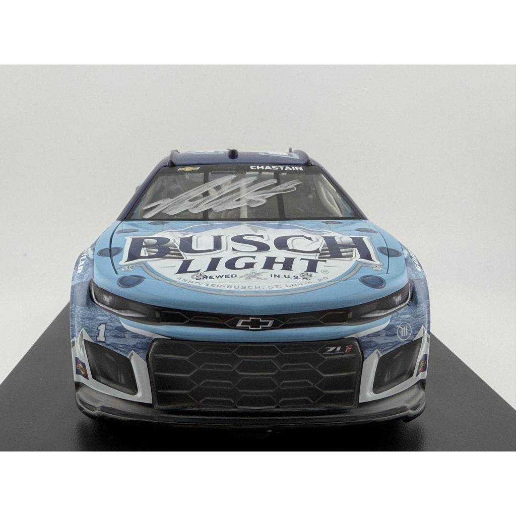 Ross Chastain #1 Busch Light Crocs 2024 Camaro Autographed 1/72 DIN 35
