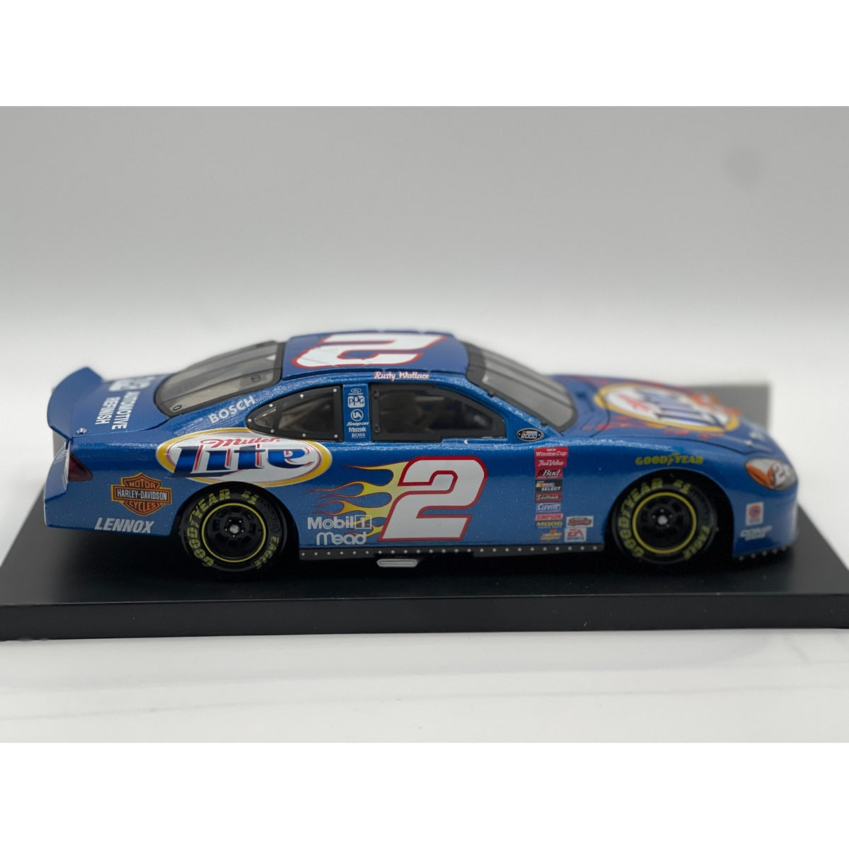 Rusty Wallace #2 Miller Lite Harley Davidson 2000 Taurus Clear Window