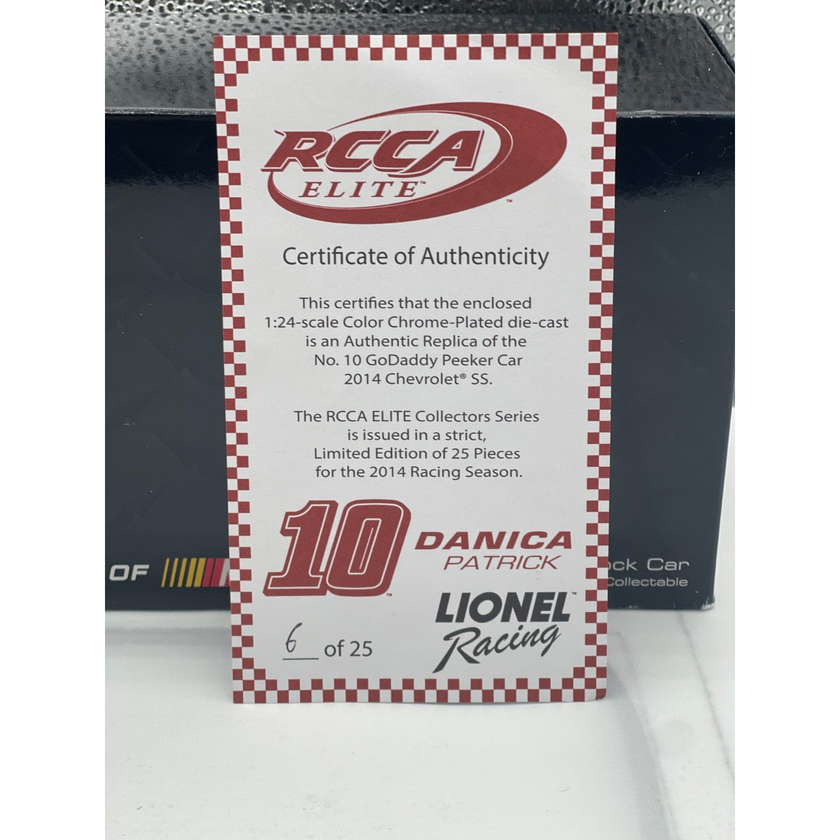 Danica Patrick #10 GoDaddy Peeker 2014 SS Color Chrome ELITE 1 of 25