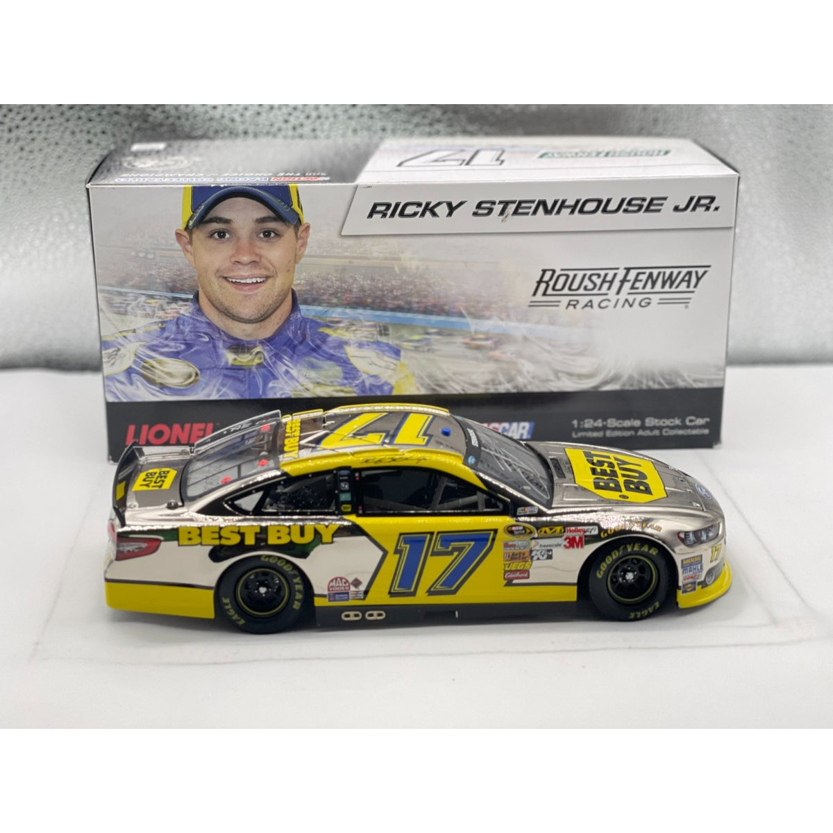 Ricky Stenhouse Jr. #17 Best Buy 2013 Fusion Polished Nickel 1 of 144 Autographed