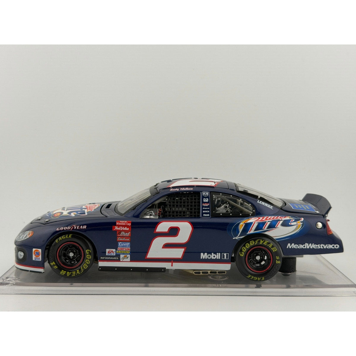 Rusty Wallace #2 Miller Lite 2003 Dodge Intrepid Elite 1/2004 DIN 377