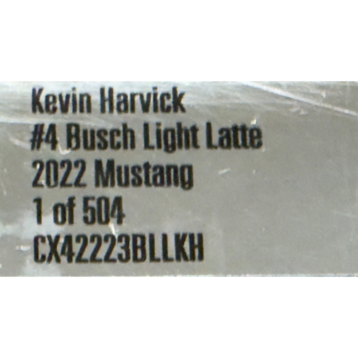 Kevin Harvick #4 Busch Light Latte 2022 Mustang 1:24 1 of 504 DIN 399