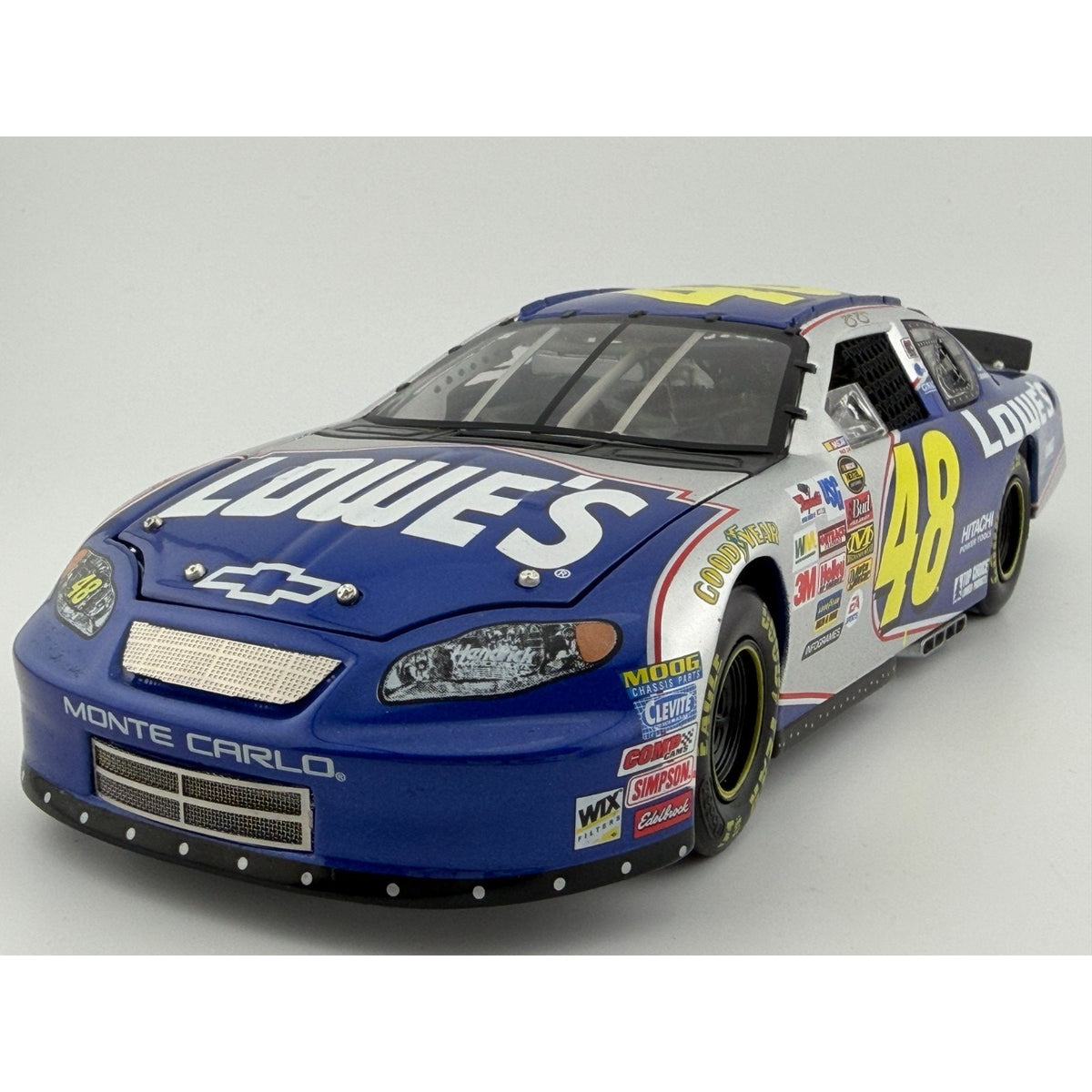 3/4 Front Hero — Jimmie Johnson #48 Lowe's 2004 Monte Carlo ELITE 1/1200 DIN 468 1:24