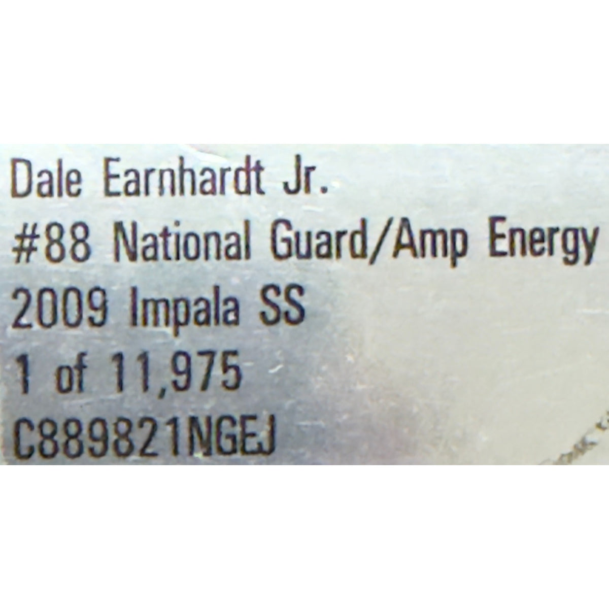 Dale Earnhardt Jr. #88 National Guard AMP Energy 2009 Impala SS 1/11975