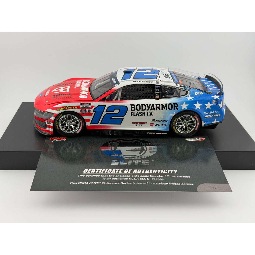 Ryan Blaney #12 BodyArmor Patriotic 2026 Mustang ELITE 1/144 DIN 129 1:24