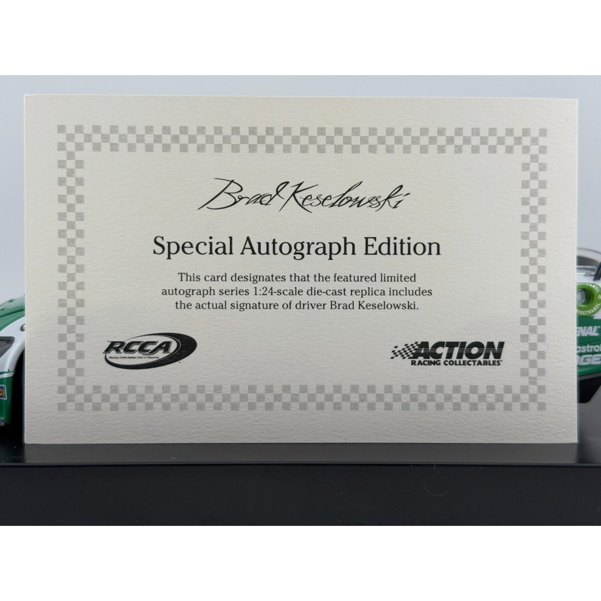 Brad Keselowski #6 Solomon Plumbing Veterans 2024 Mustang Autographed 1/144 DIN 76