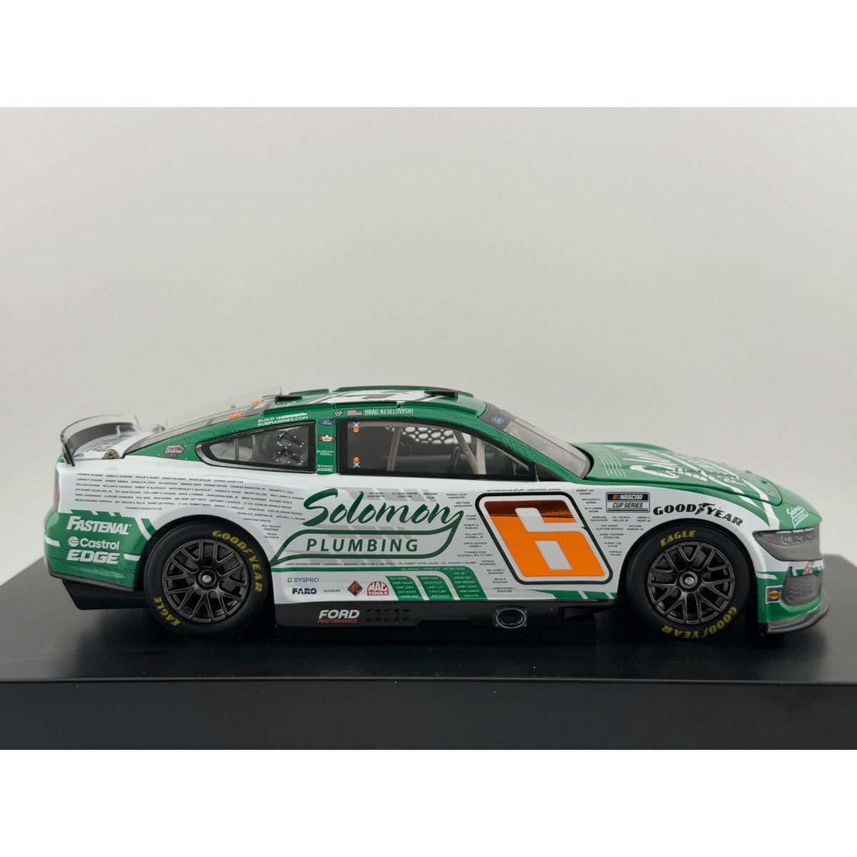 Brad Keselowski #6 Solomon Plumbing Veterans 2024 Mustang Elite 1/174 DIN 171