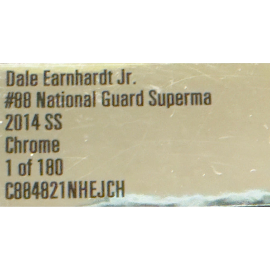Box Label — Dale Earnhardt Jr. #88 National Guard Superman 2014 Chevrolet SS Chrome 1 of 180