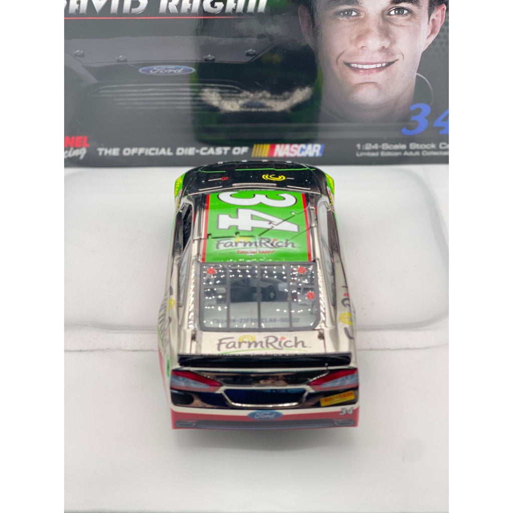 XRARE David Ragan #34 Farm Rich 2014 Fusion Color Chrome Autographed 1 of 48