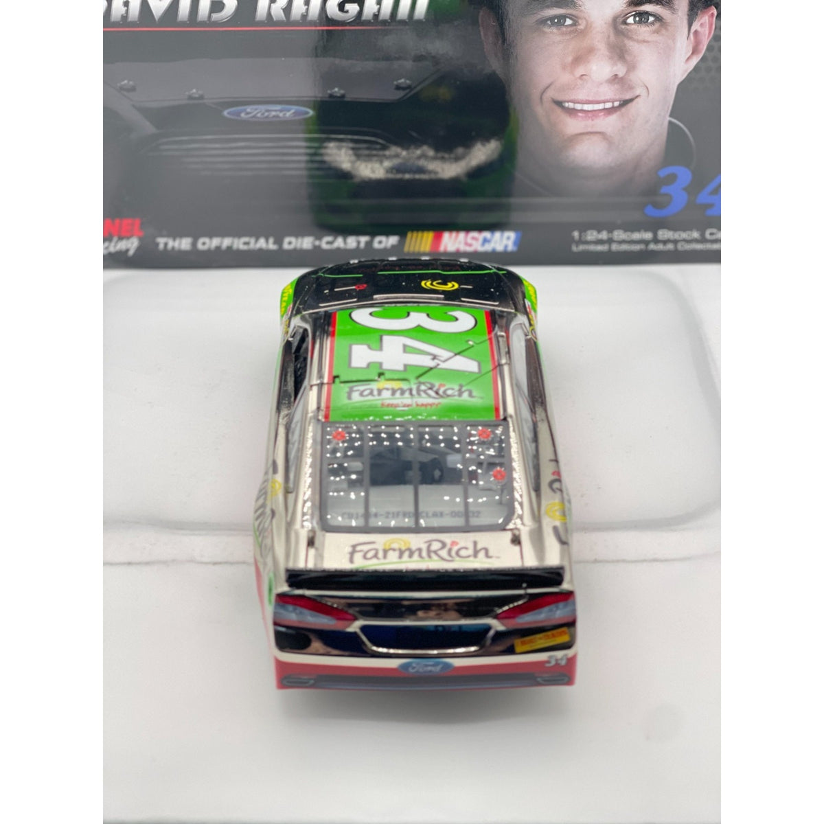 XRARE David Ragan #34 Farm Rich 2014 Fusion Color Chrome Autographed 1 of 48