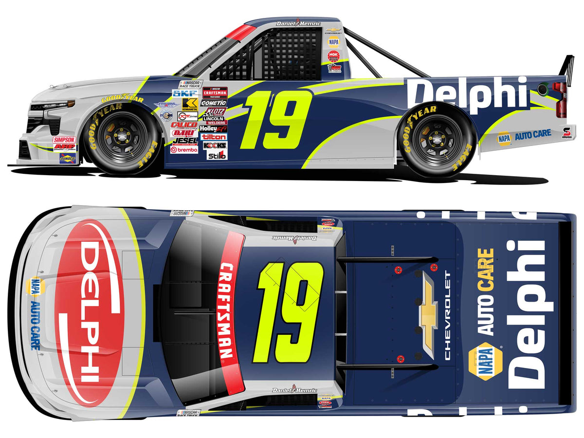 Daniel Hemric No. 19 Delphi Tribute 2026 Chevrolet Silverado 1:24 ARC official artwork