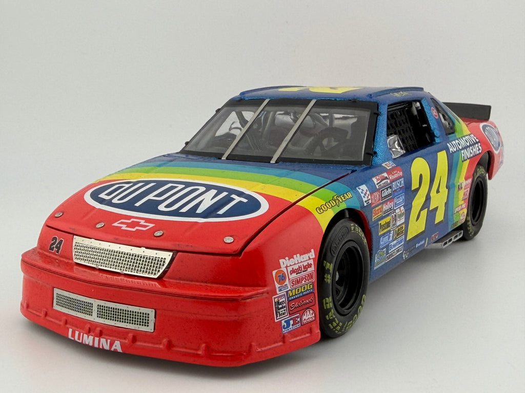 Jeff Gordon #24 DuPont 1993 Rookie of the Year Lumina ELITE 1:24 1 of 1224 DIN 1097 - front 3/4 hero view