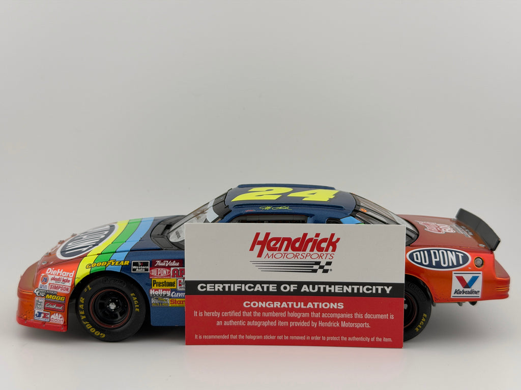 Jeff Gordon #24 DuPont 1994 Coca-Cola 600 Win Candy Finish dual autographed Jeff Gordon Rick Hendrick 1:24 1 of 96 DIN 40 - photo 2