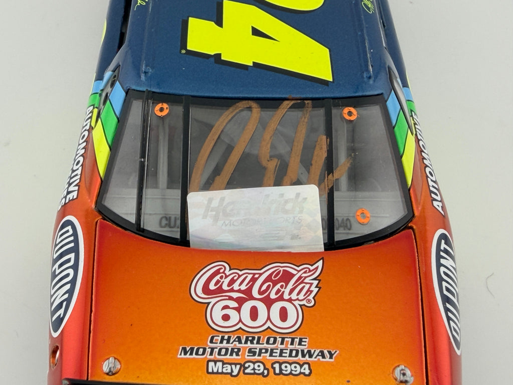 Jeff Gordon #24 DuPont 1994 Coca-Cola 600 Win Candy Finish dual autographed Jeff Gordon Rick Hendrick 1:24 1 of 96 DIN 40 - photo 12