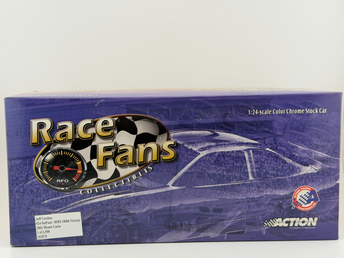 Jeff Gordon #24 DuPont 2001 HMS 100th Victory Color Chrome 1:24